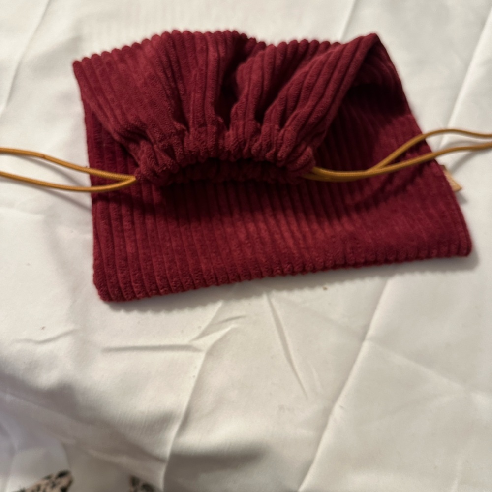 Corduroy red bag